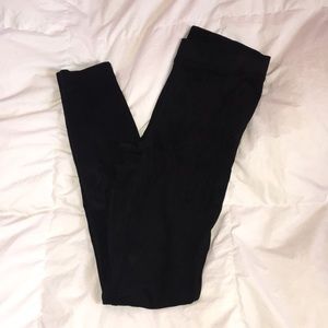 Black Suede leggings